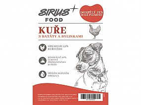 Sirius Food DOG Grain Free Adult Mini kuře s batáty,bylinkami 2kg