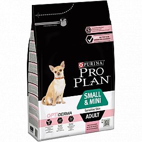 PRO PLAN SMALL & MINI ADULT optiderma  losos   3kg